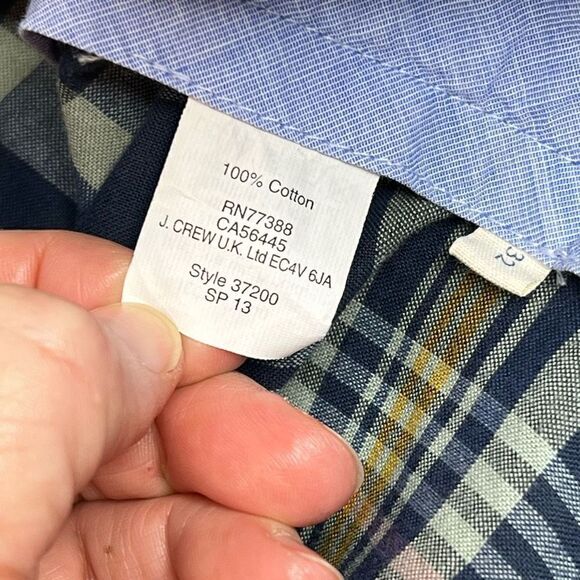 J. Crew Factory blue plaid shorts size 32 - Picture 14 of 15